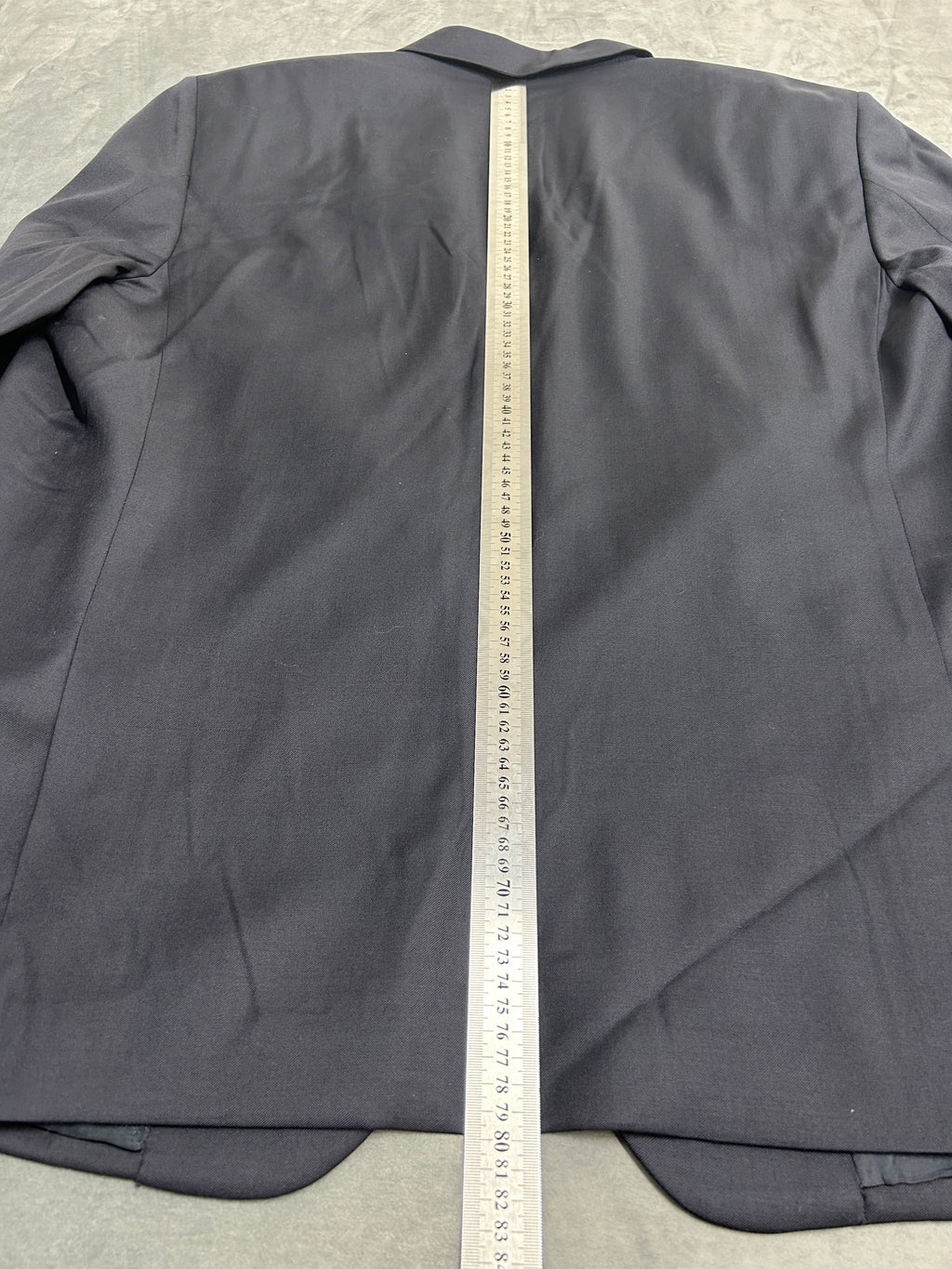 Blazer grigio antracite Davide Cenci in lana vintage – Uomo Taglia L