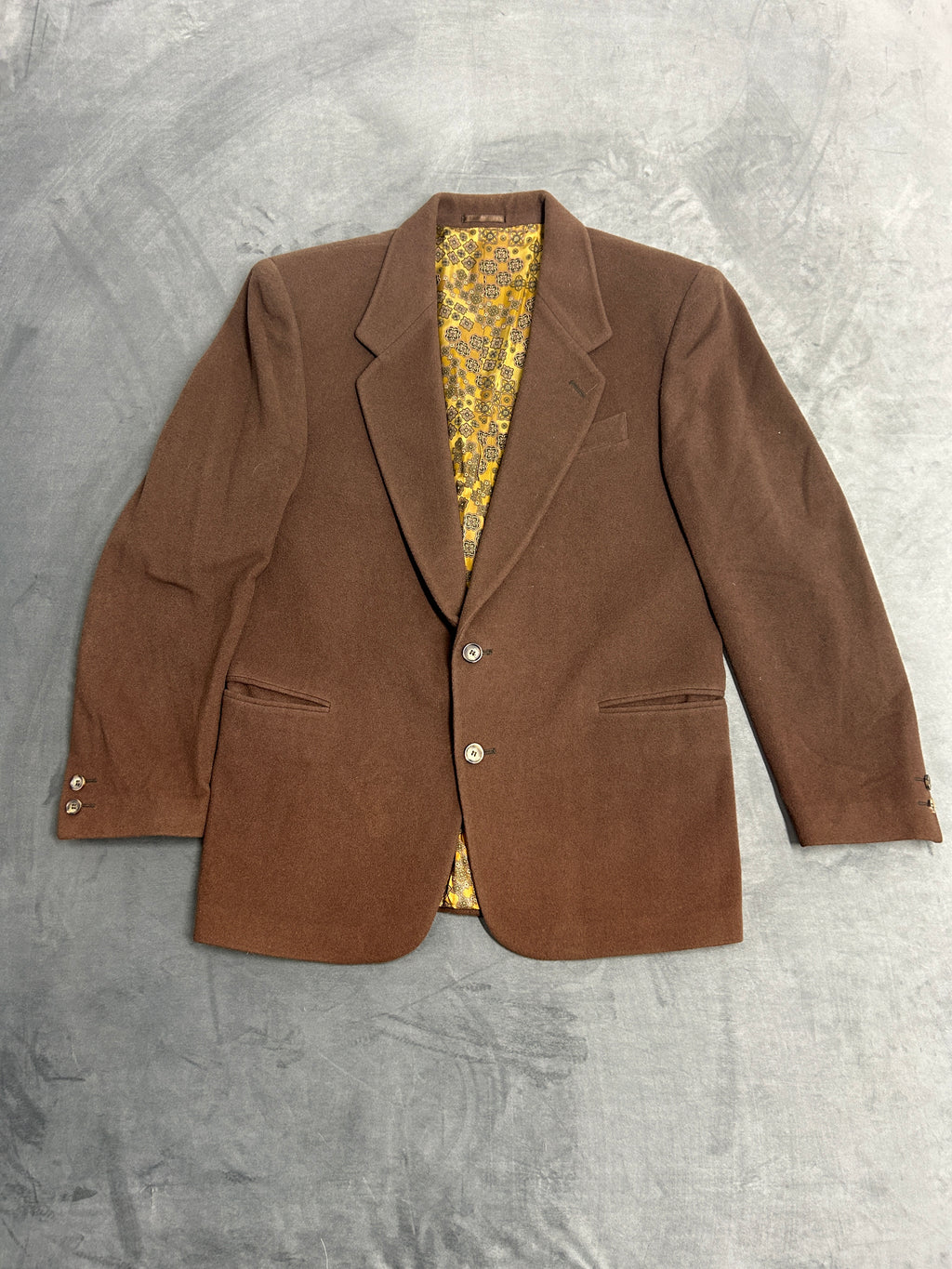 Blazer marrone Proibido in lana vintage – Uomo Taglia M (IT 48)