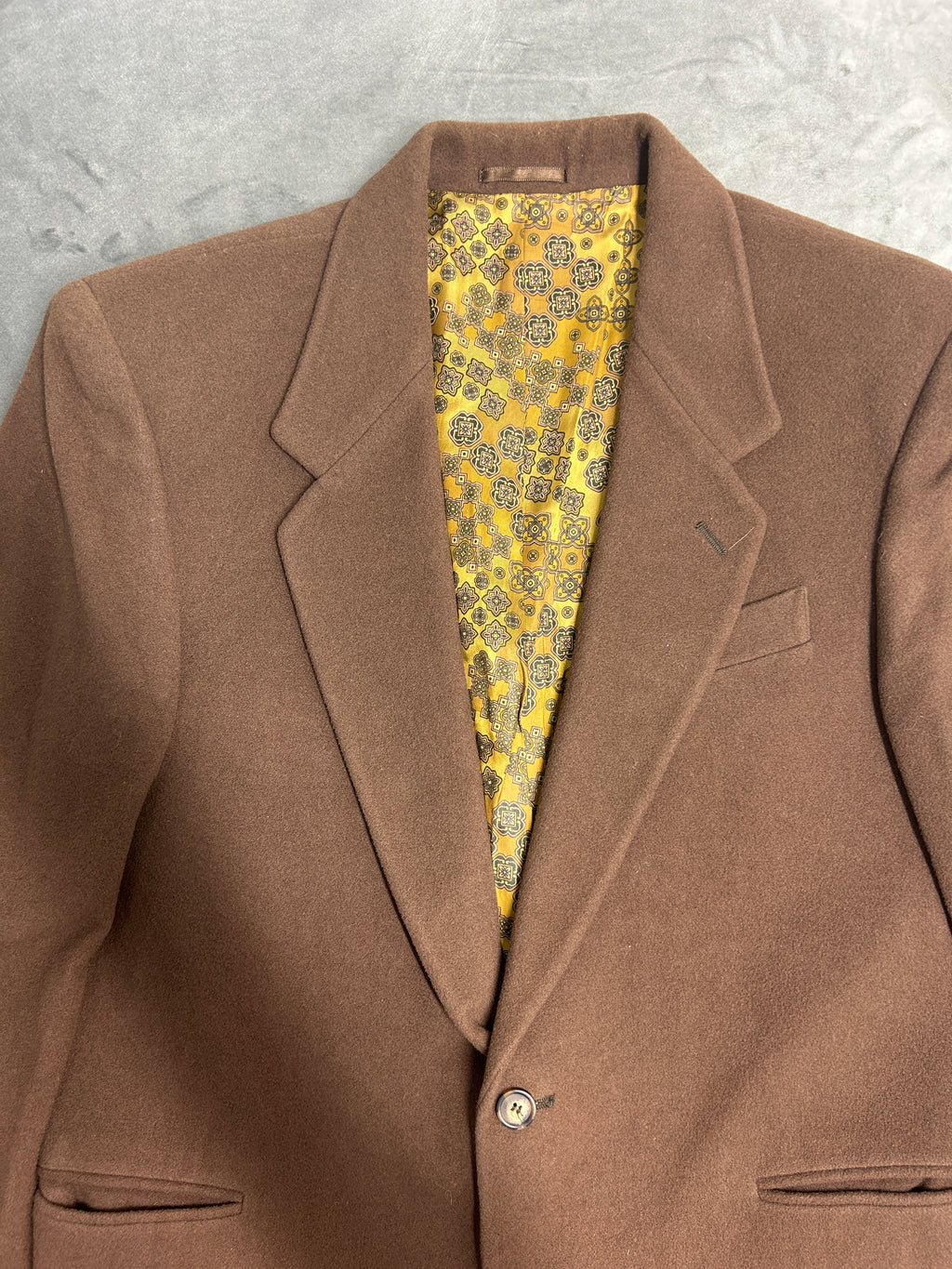 Blazer marrone Proibido in lana vintage – Uomo Taglia M (IT 48)