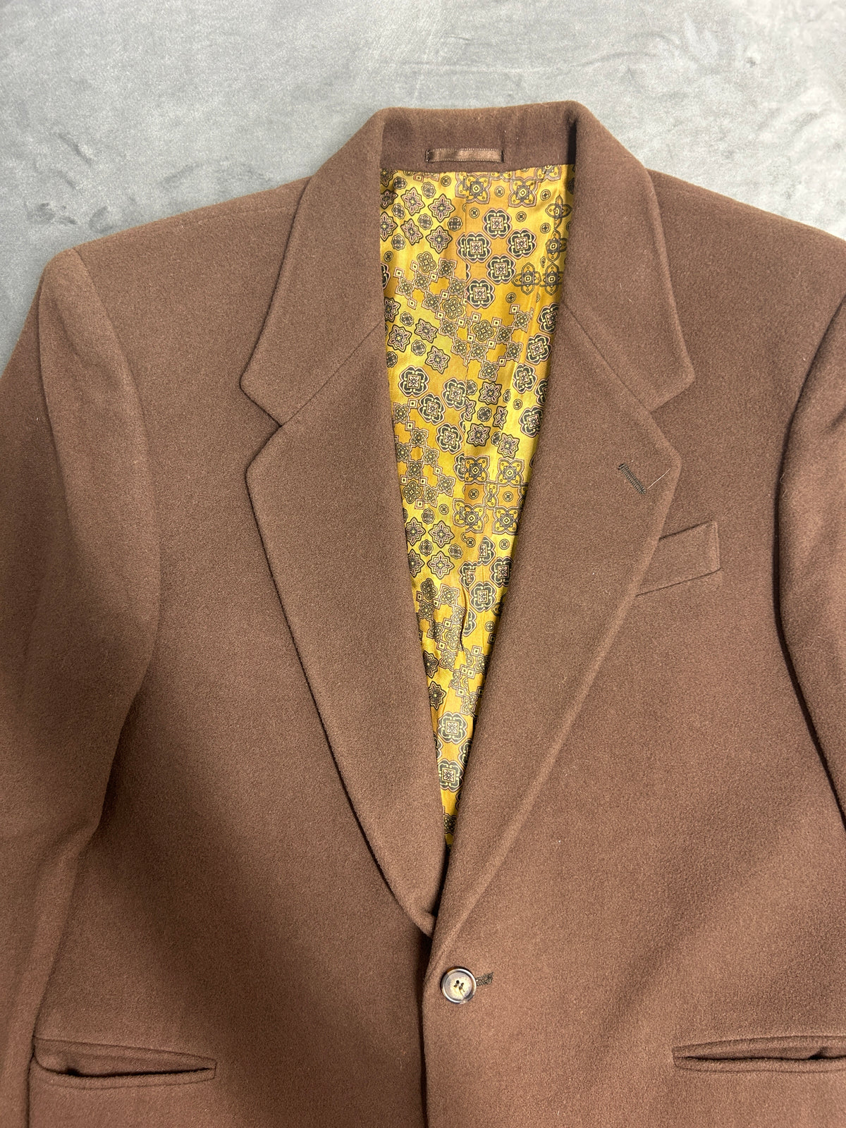 Blazer marrone Proibido in lana vintage – Uomo Taglia M (IT 48)