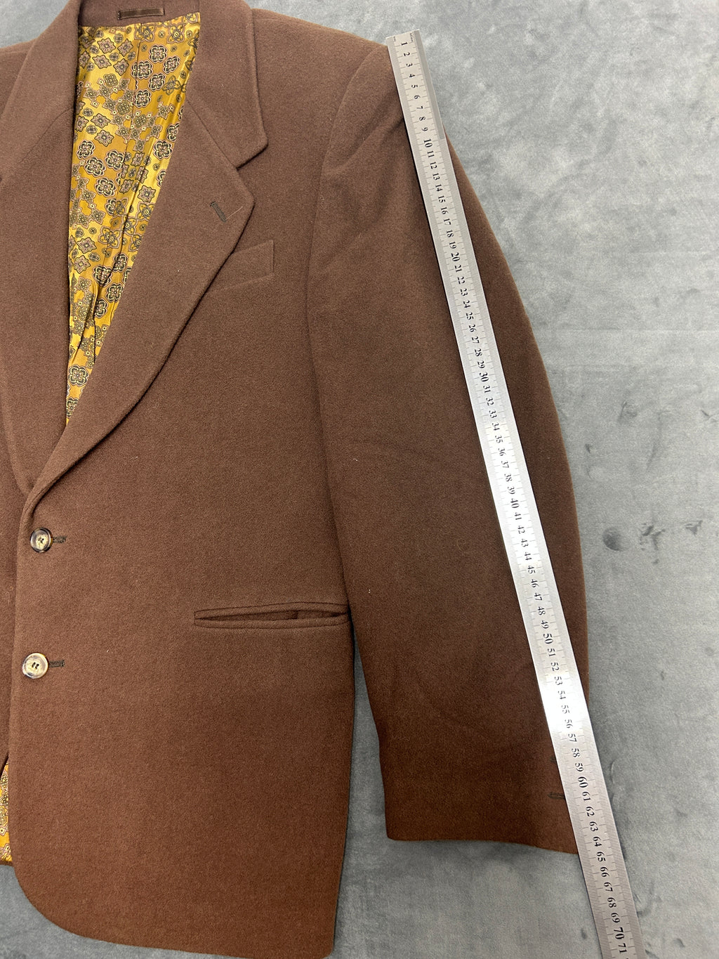Blazer marrone Proibido in lana vintage – Uomo Taglia M (IT 48)