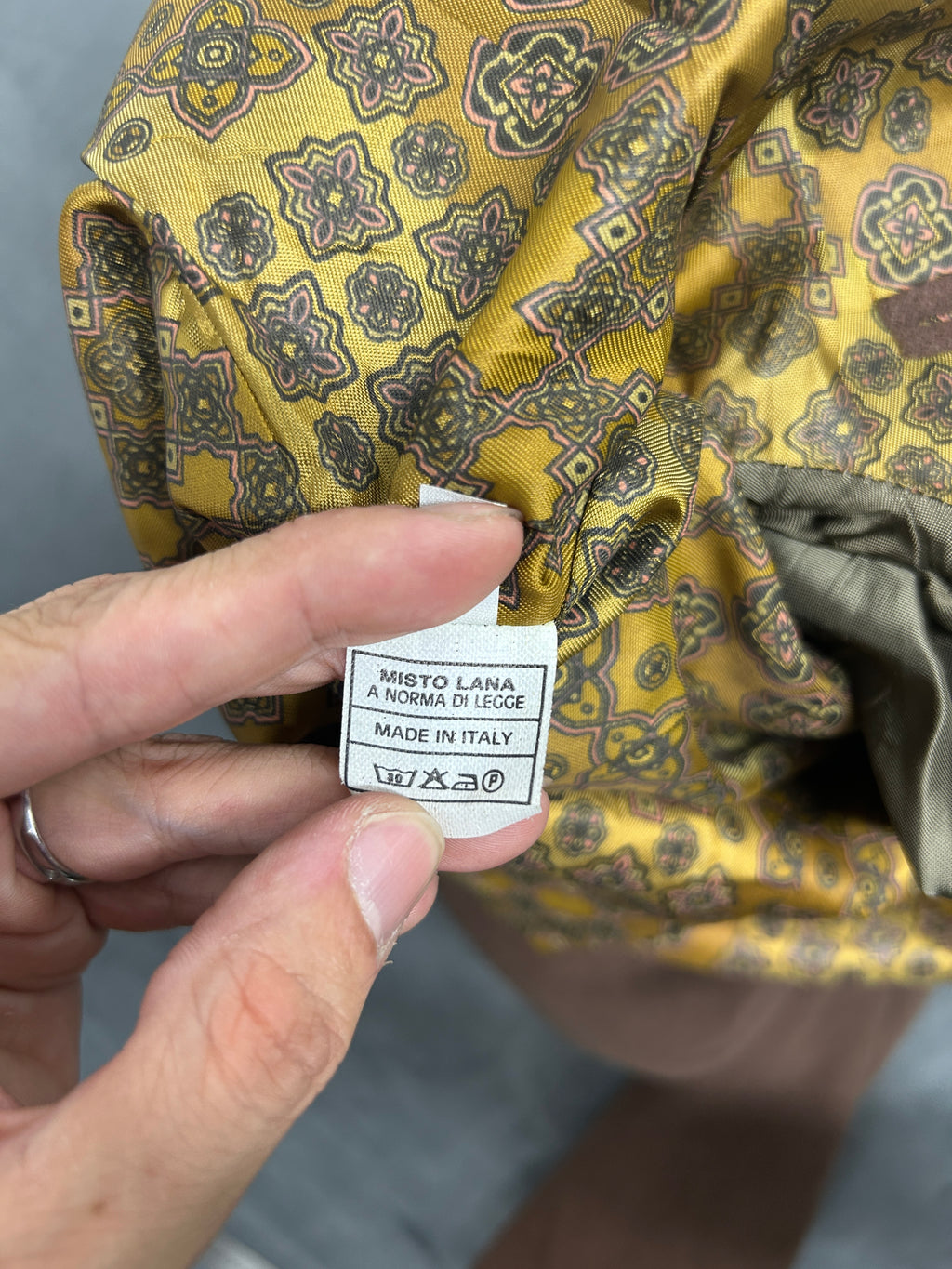 Blazer marrone Proibido in lana vintage – Uomo Taglia M (IT 48)