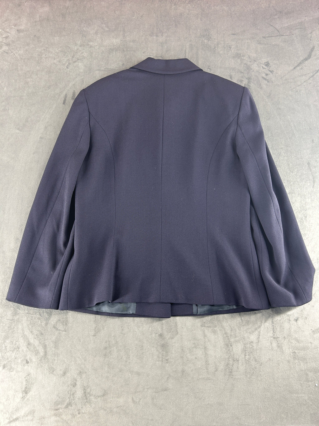Cappotto blu navy in lana svasato vintage – Donna Taglia L (IT 44)