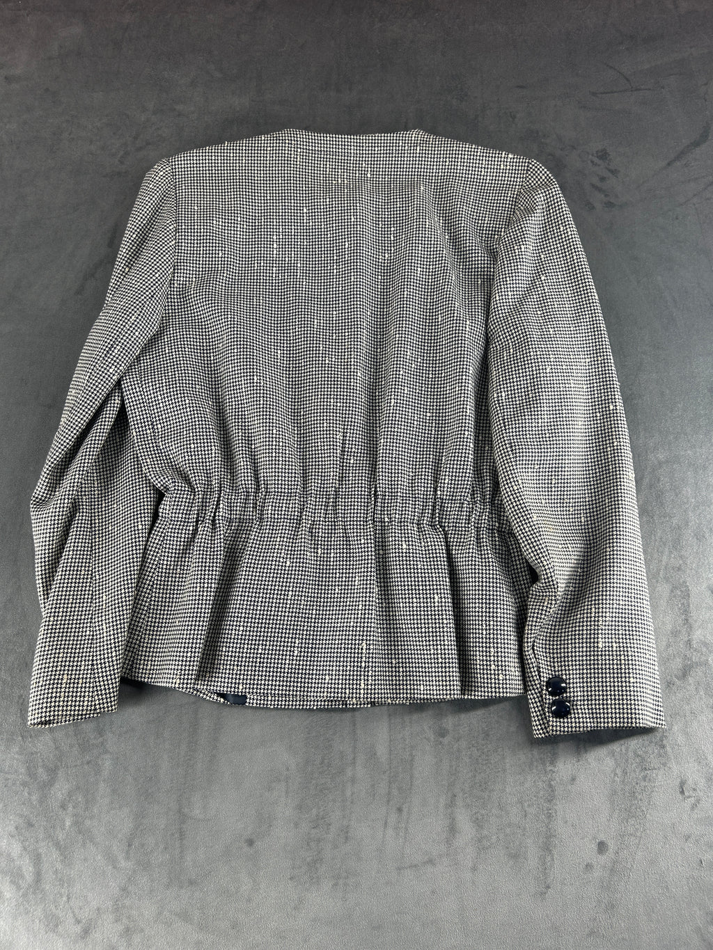 Blazer pied-de-poule Rosanna Manzoni in lana vintage – Donna Taglia L (IT 44)