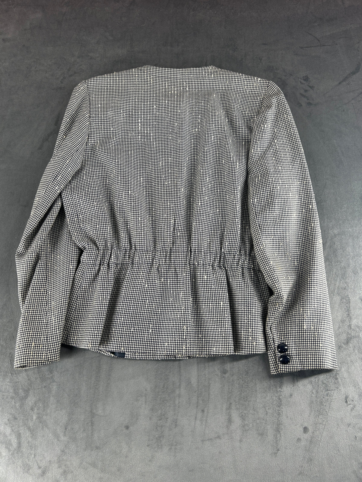 Blazer pied-de-poule Rosanna Manzoni in lana vintage – Donna Taglia L (IT 44)