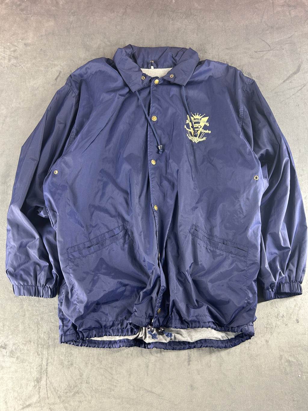 Coach jacket blu navy St. Francis Club vintage – Uomo Taglia L