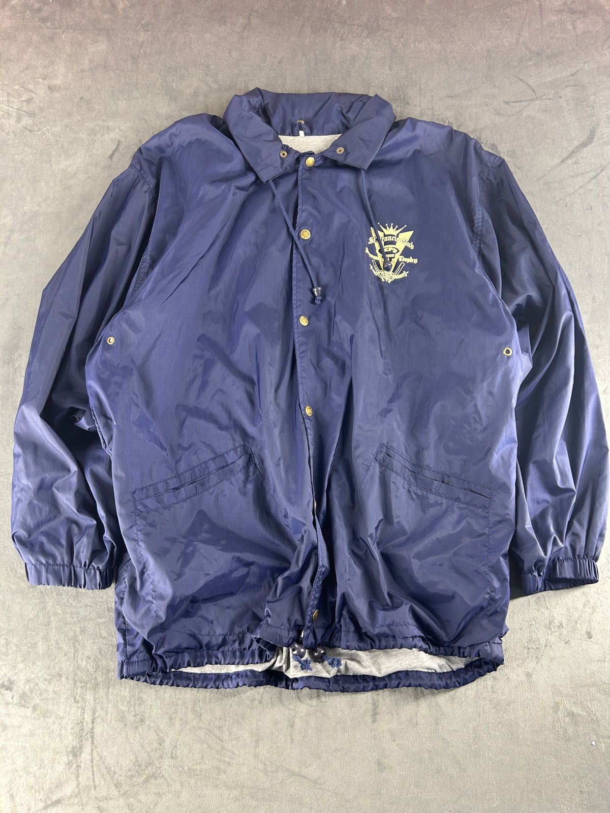 Coach jacket blu navy St. Francis Club vintage – Uomo Taglia L