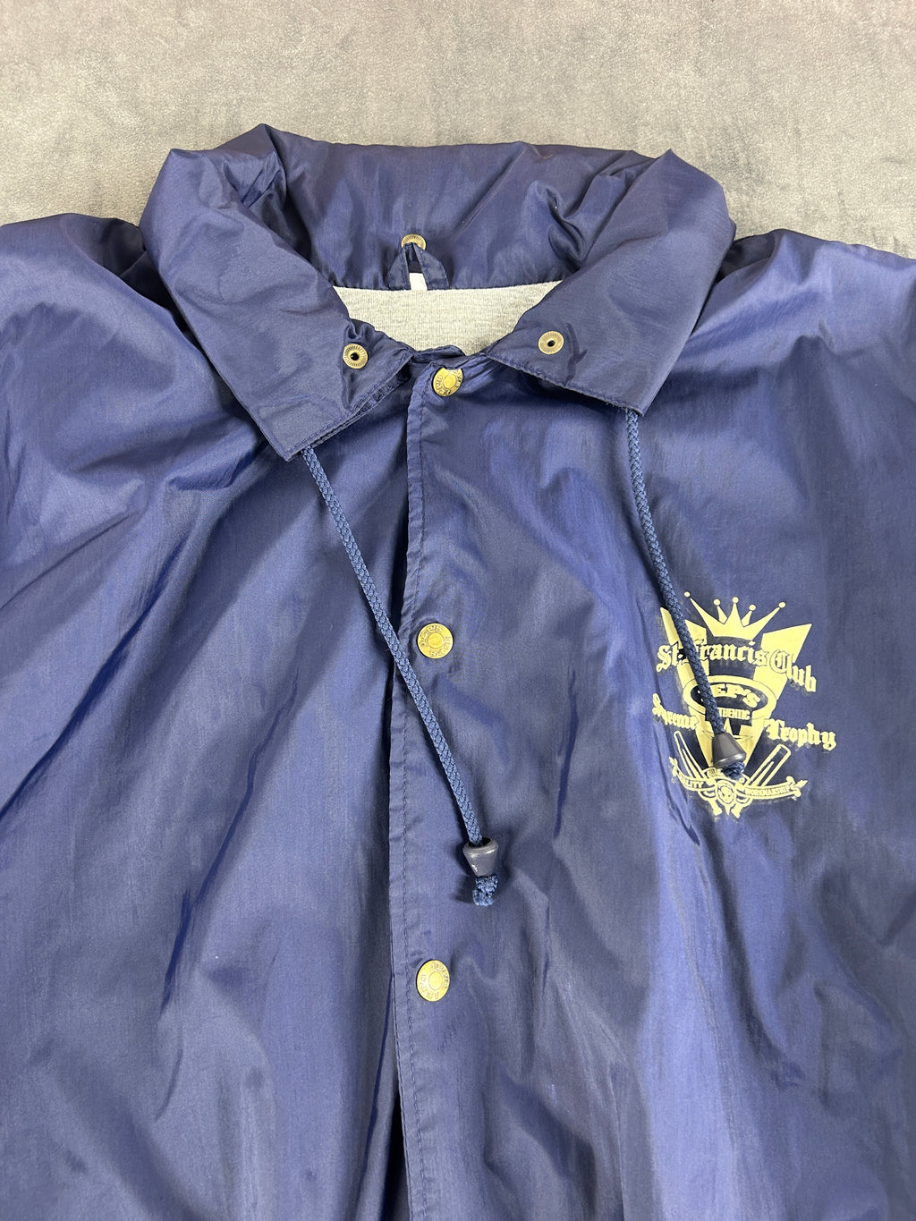 Coach jacket blu navy St. Francis Club vintage – Uomo Taglia L