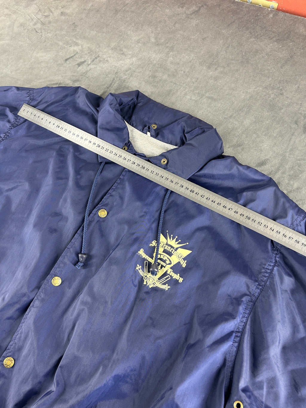 Coach jacket blu navy St. Francis Club vintage – Uomo Taglia L