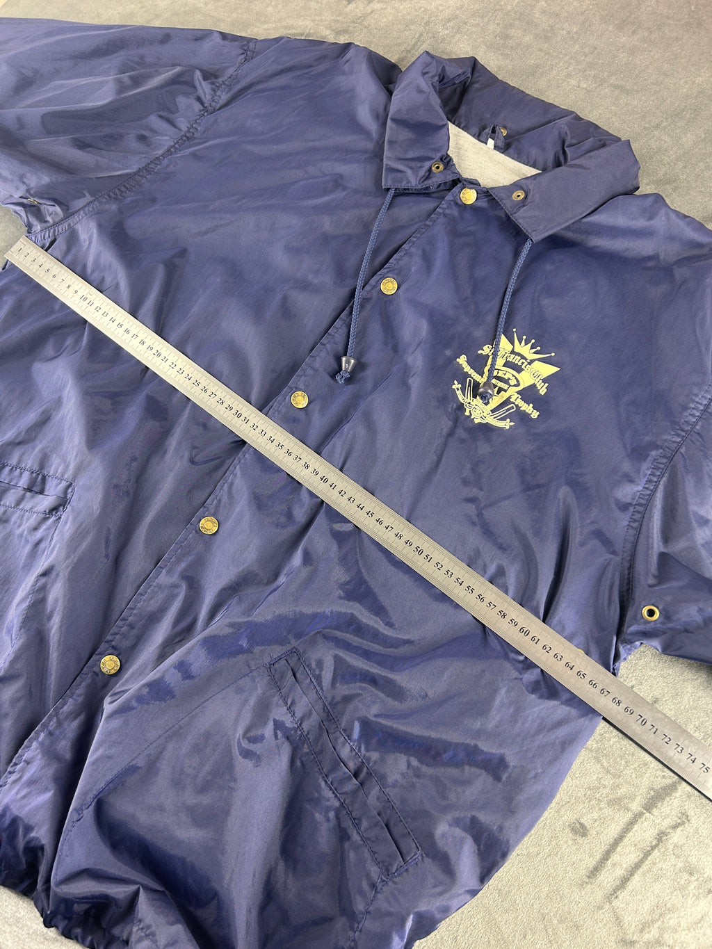 Coach jacket blu navy St. Francis Club vintage – Uomo Taglia L