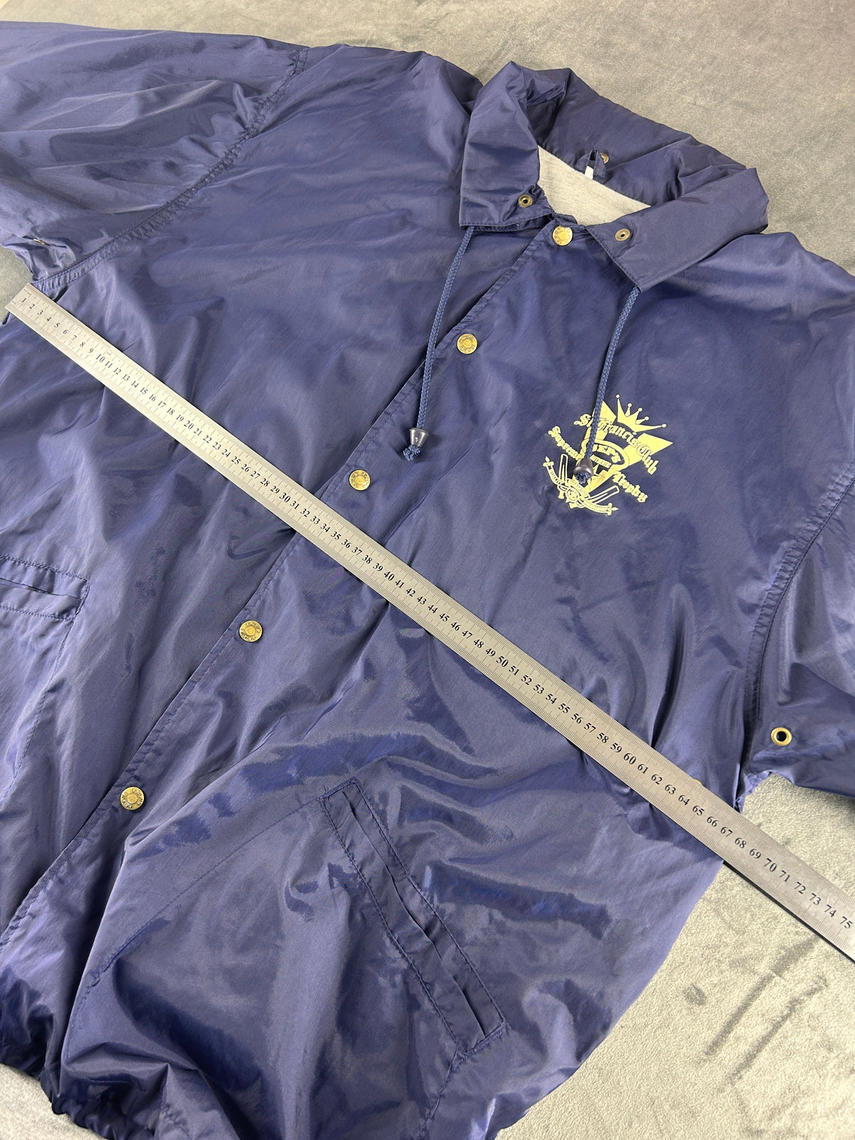 Coach jacket blu navy St. Francis Club vintage – Uomo Taglia L