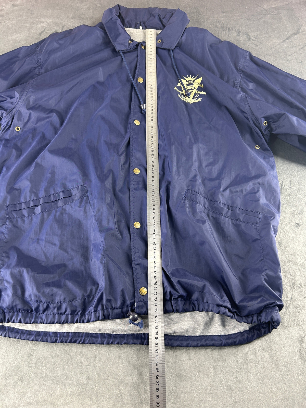 Coach jacket blu navy St. Francis Club vintage – Uomo Taglia L