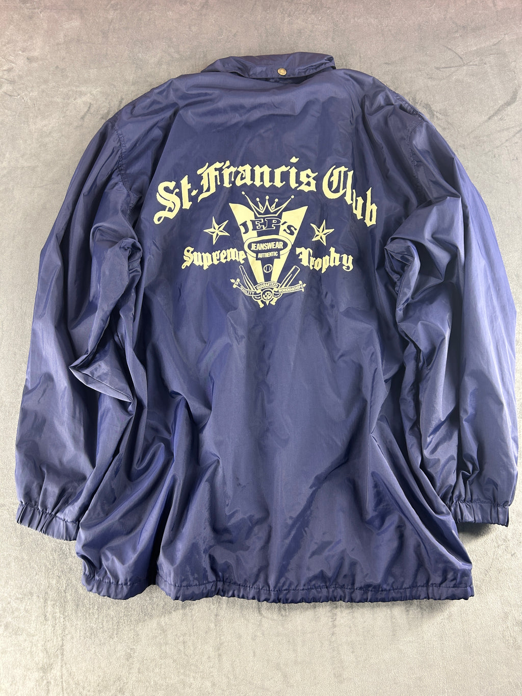Coach jacket blu navy St. Francis Club vintage – Uomo Taglia L