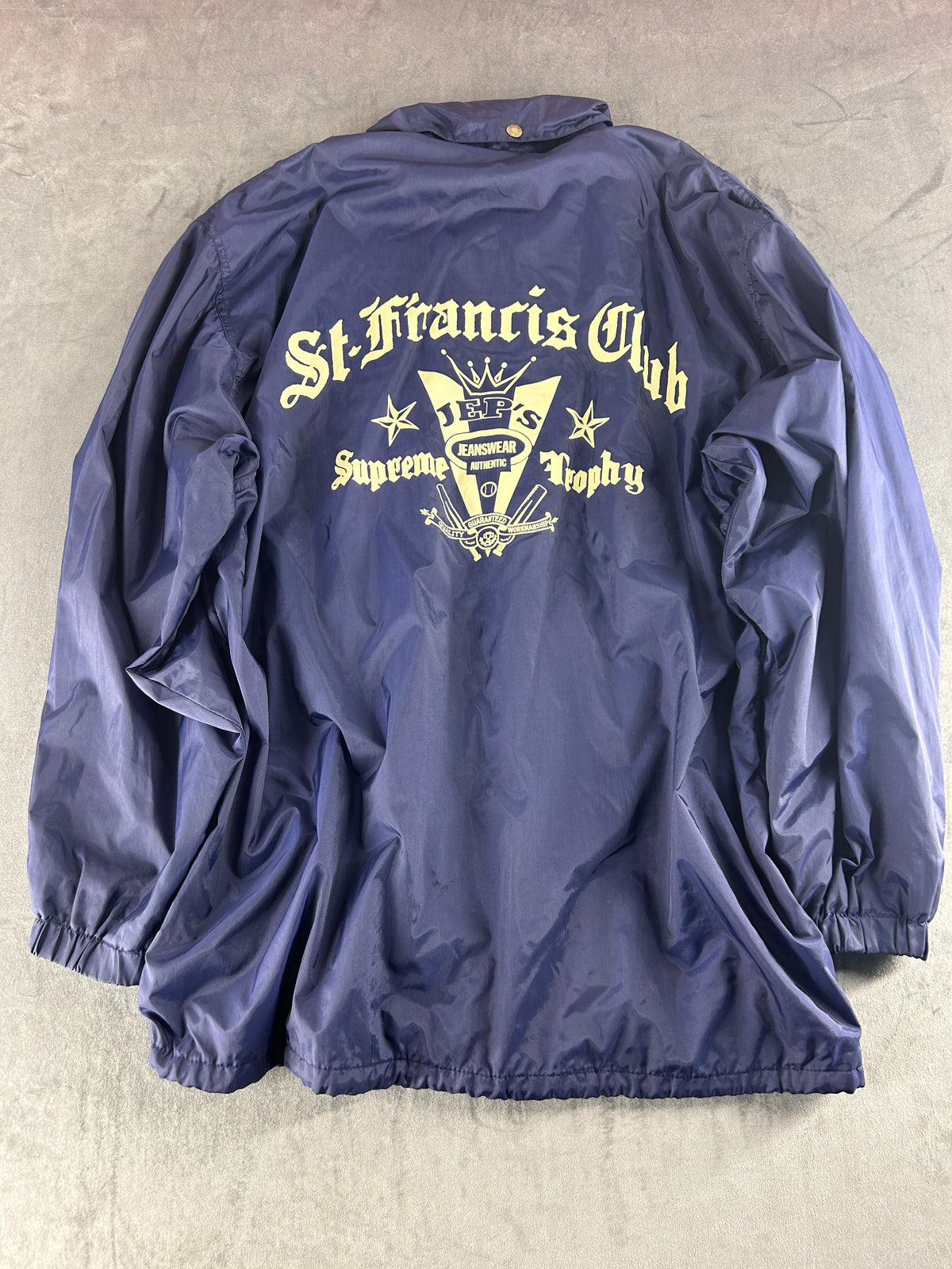 Coach jacket blu navy St. Francis Club vintage – Uomo Taglia L