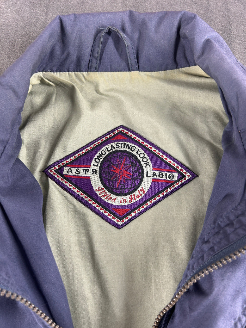 Field jacket grigio malva vintage – Uomo Taglia XL