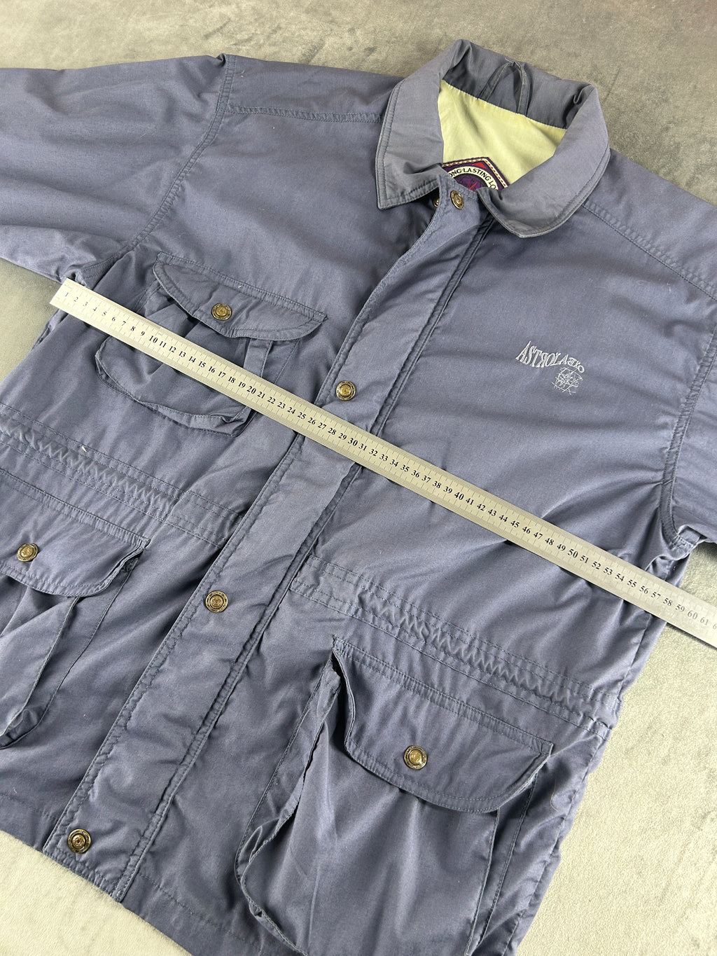 Field jacket grigio malva vintage – Uomo Taglia XL