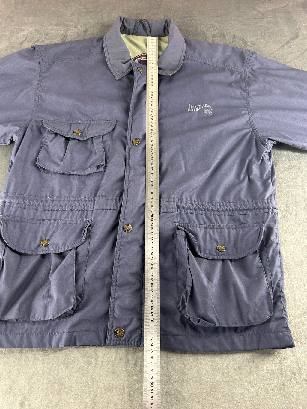 Field jacket grigio malva vintage – Uomo Taglia XL