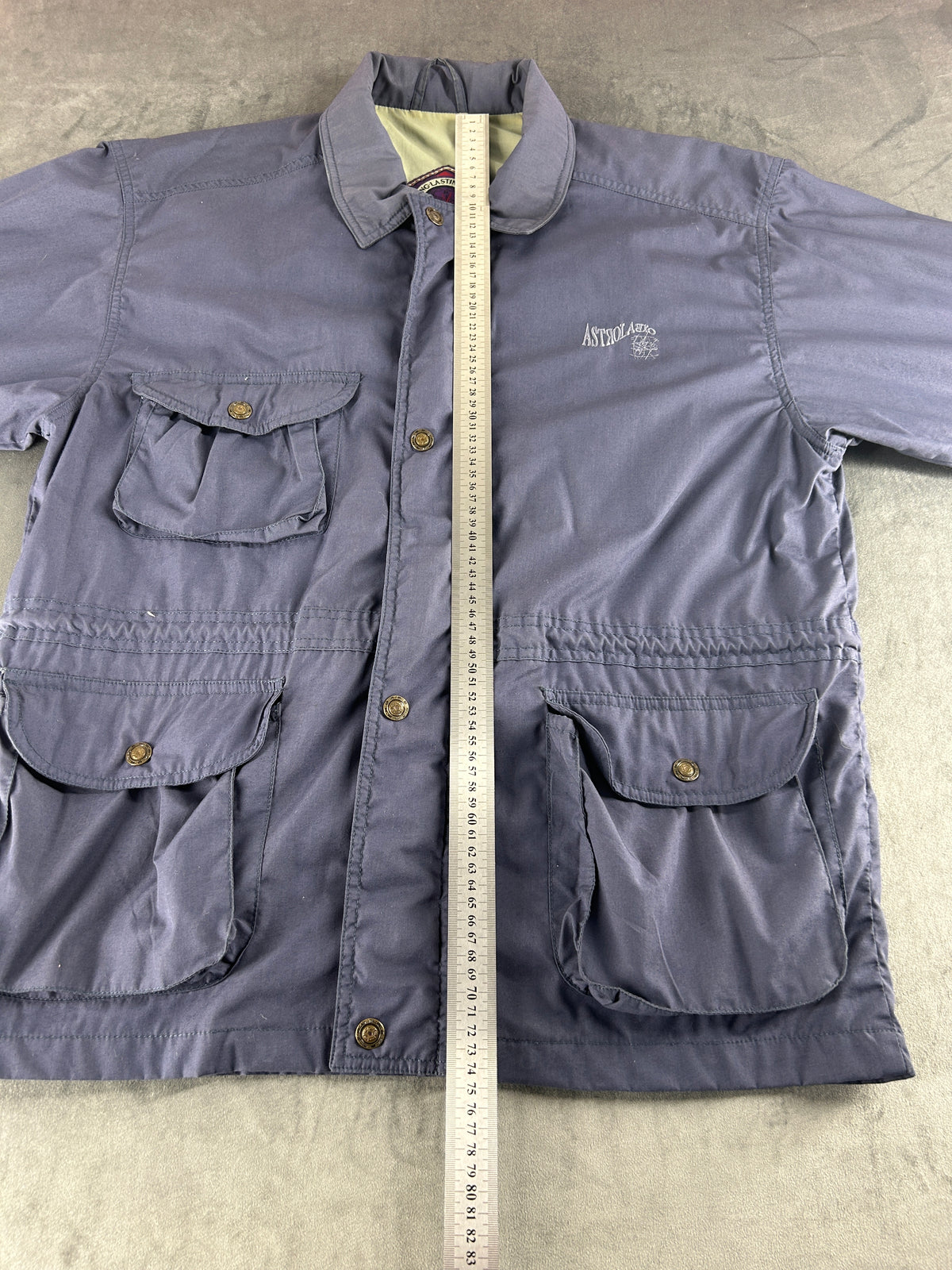 Field jacket grigio malva vintage – Uomo Taglia XL