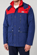 Giacca a vento Dolomite blu e rosso vintage – Uomo Taglia L