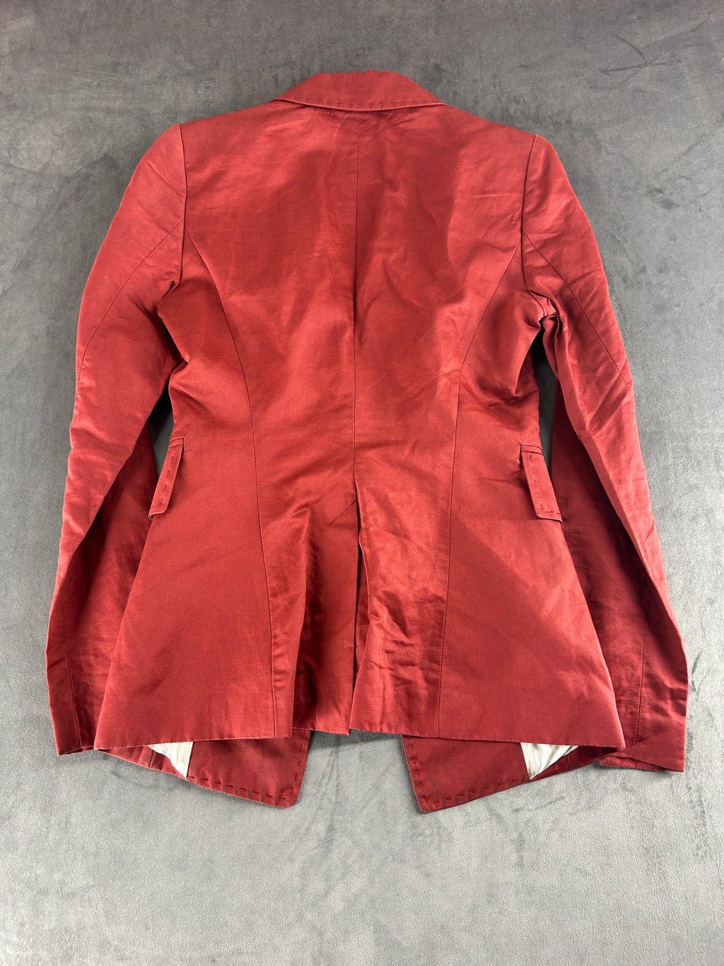 Blazer terracotta Pinko in cotone e lino vintage – Donna Taglia S (IT 40)