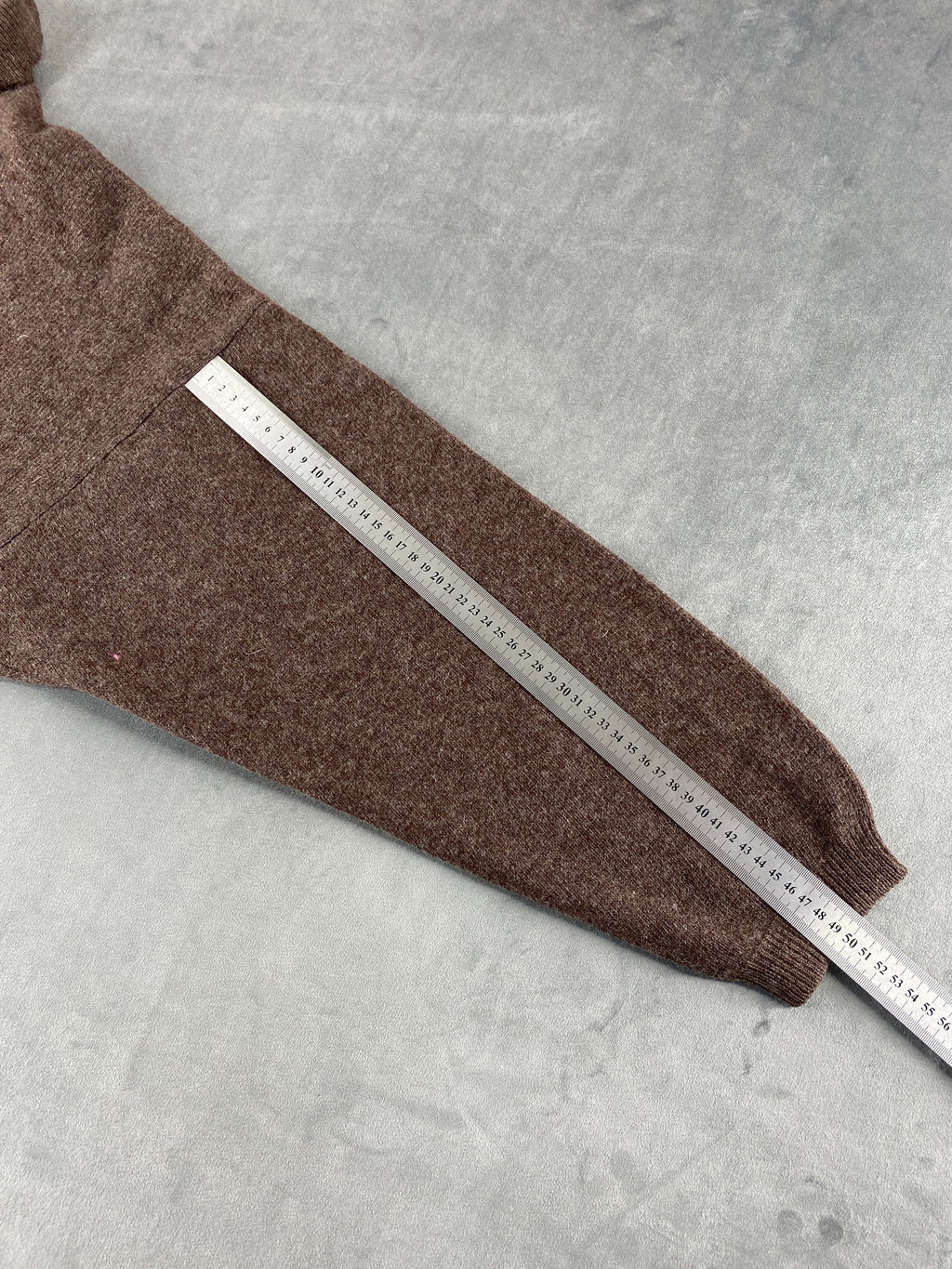 Maglione colletto polo lana Sisley marrone vintage – Uomo Taglia XL