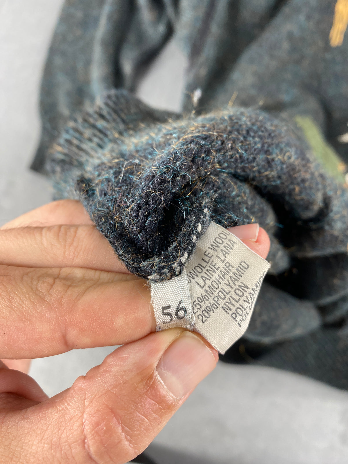 Maglione girocollo lana ricamo caccia Golfino vintage – Uomo Taglia XL
