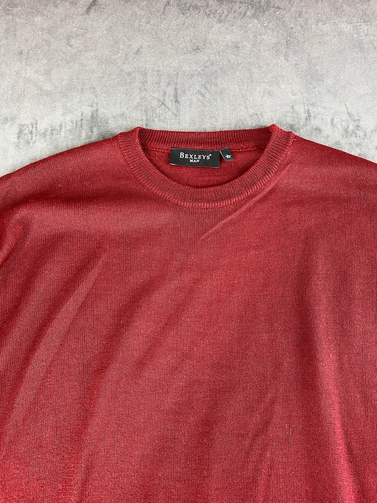 Maglione girocollo lana Bexleys bordeaux vintage – Donna Taglia XL