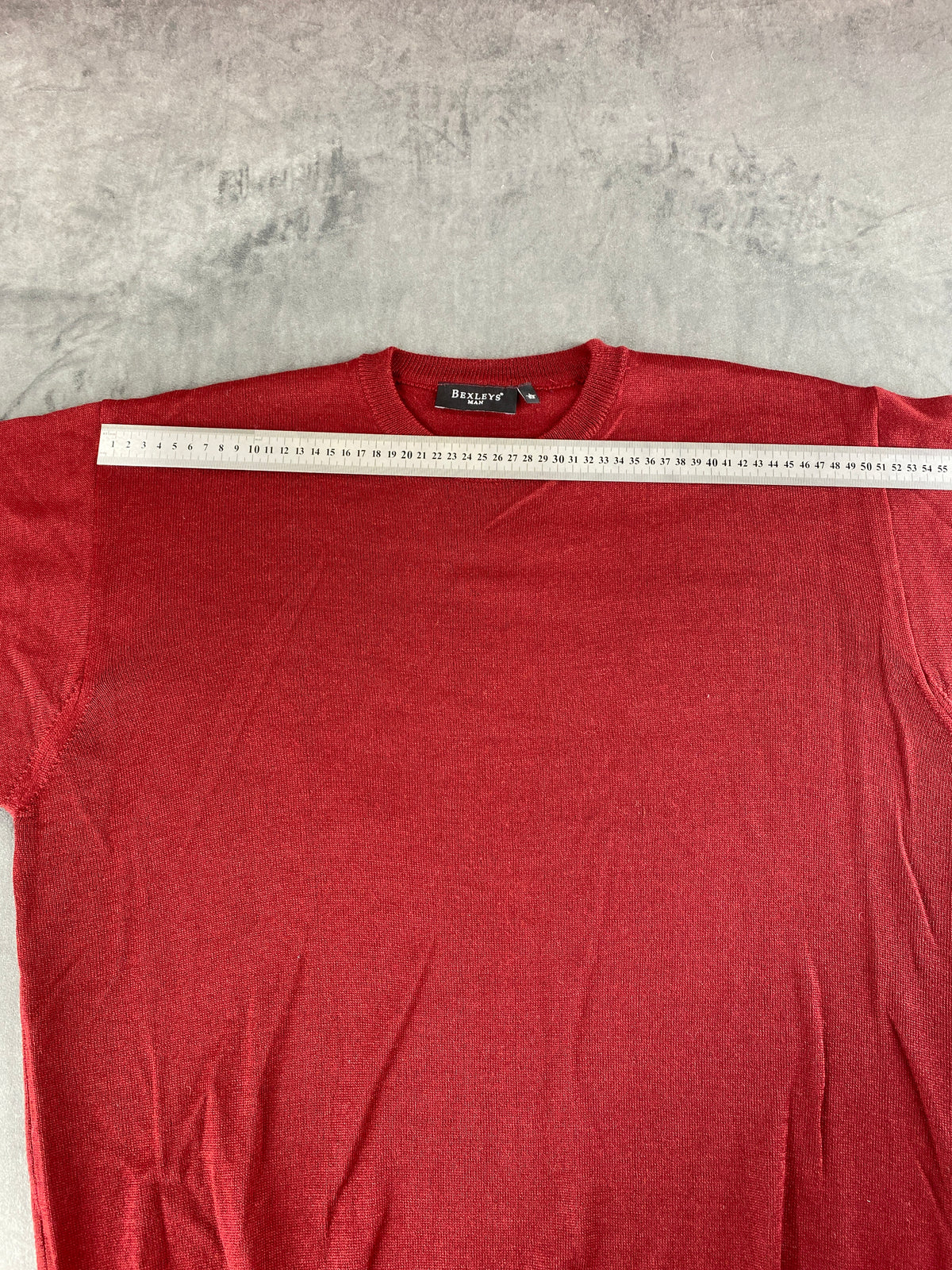 Maglione girocollo lana Bexleys bordeaux vintage – Donna Taglia XL