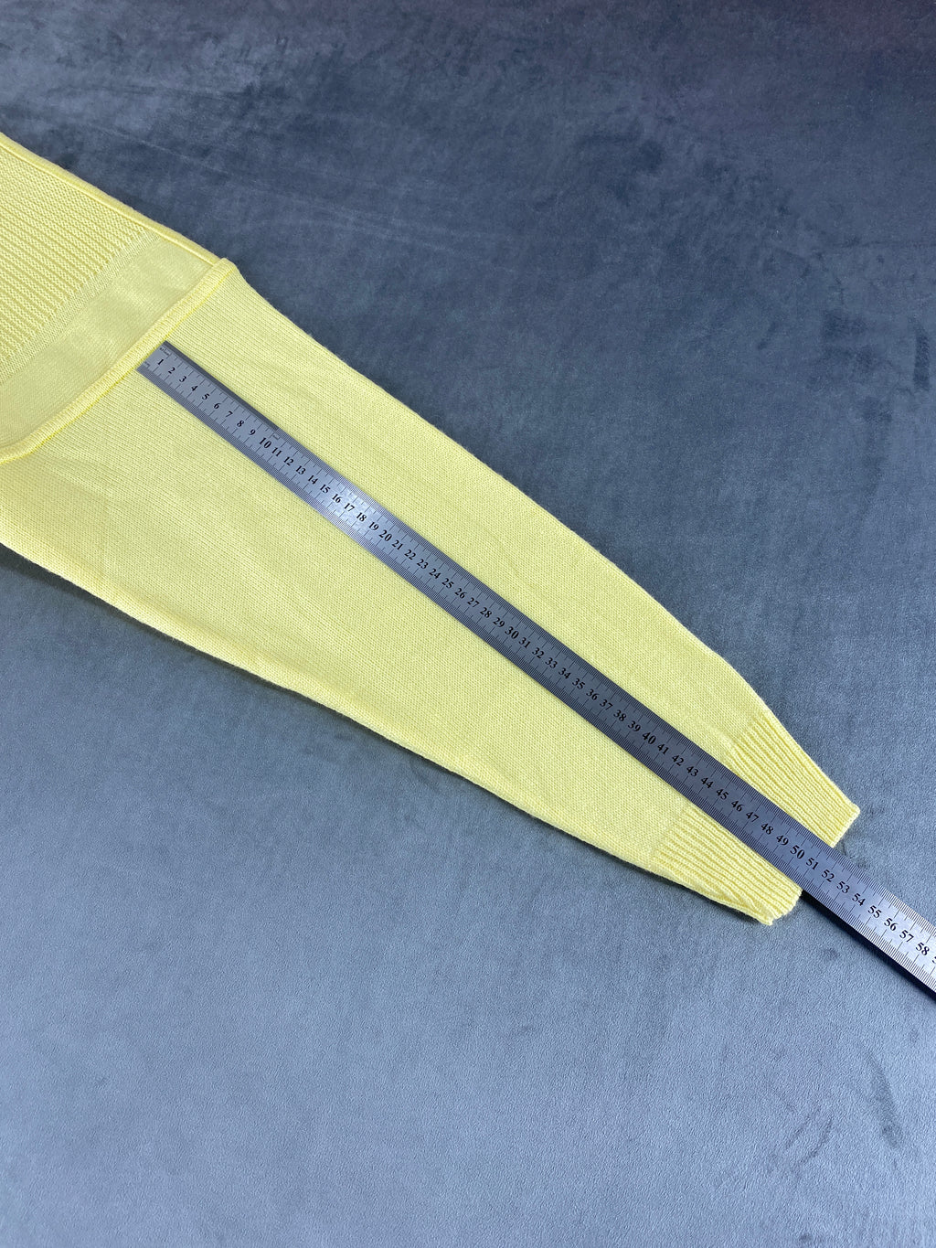 Maglione girocollo cotone Taşoğlu giallo pastello vintage – Donna Taglia XL