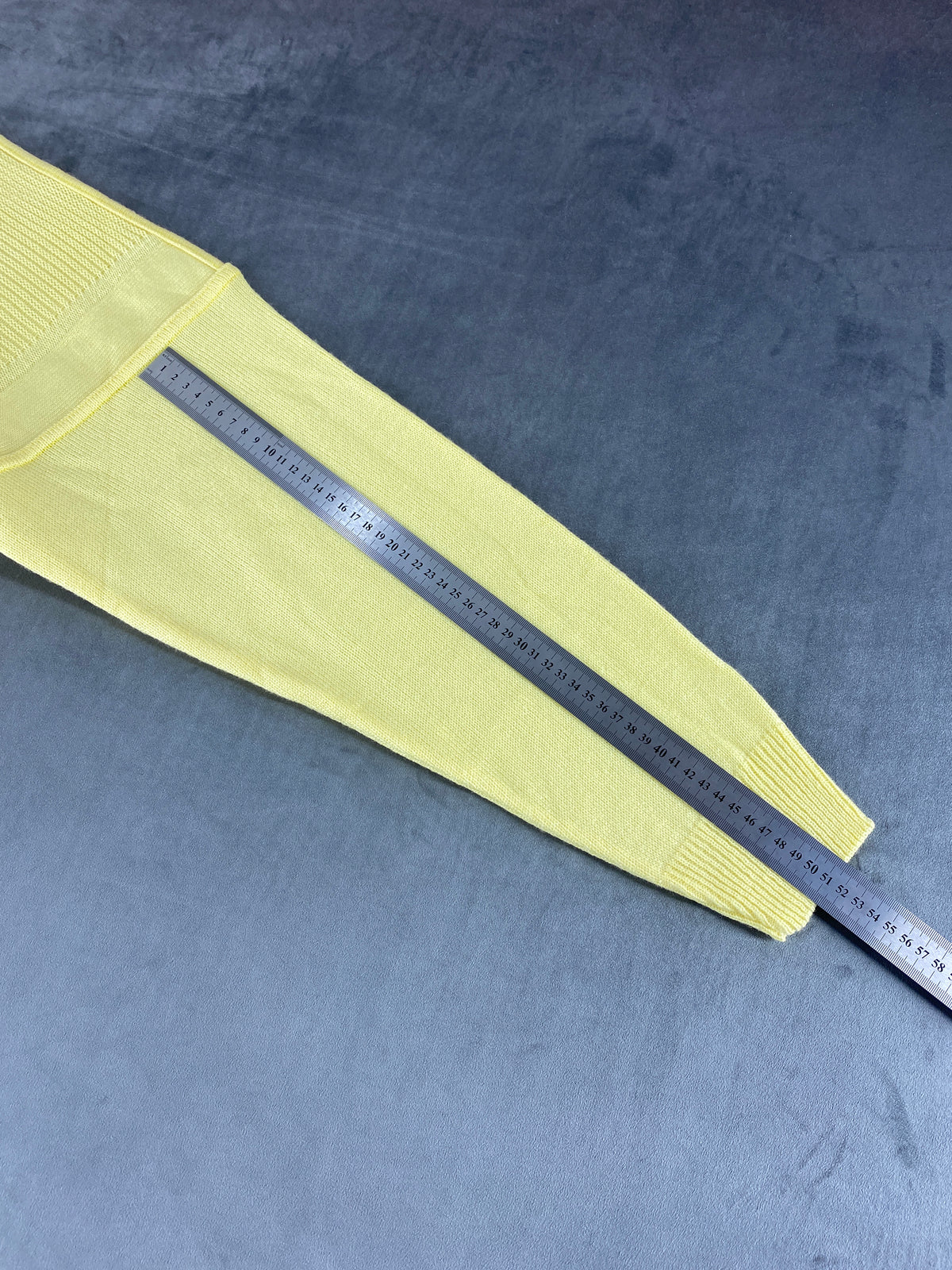 Maglione girocollo cotone Taşoğlu giallo pastello vintage – Donna Taglia XL