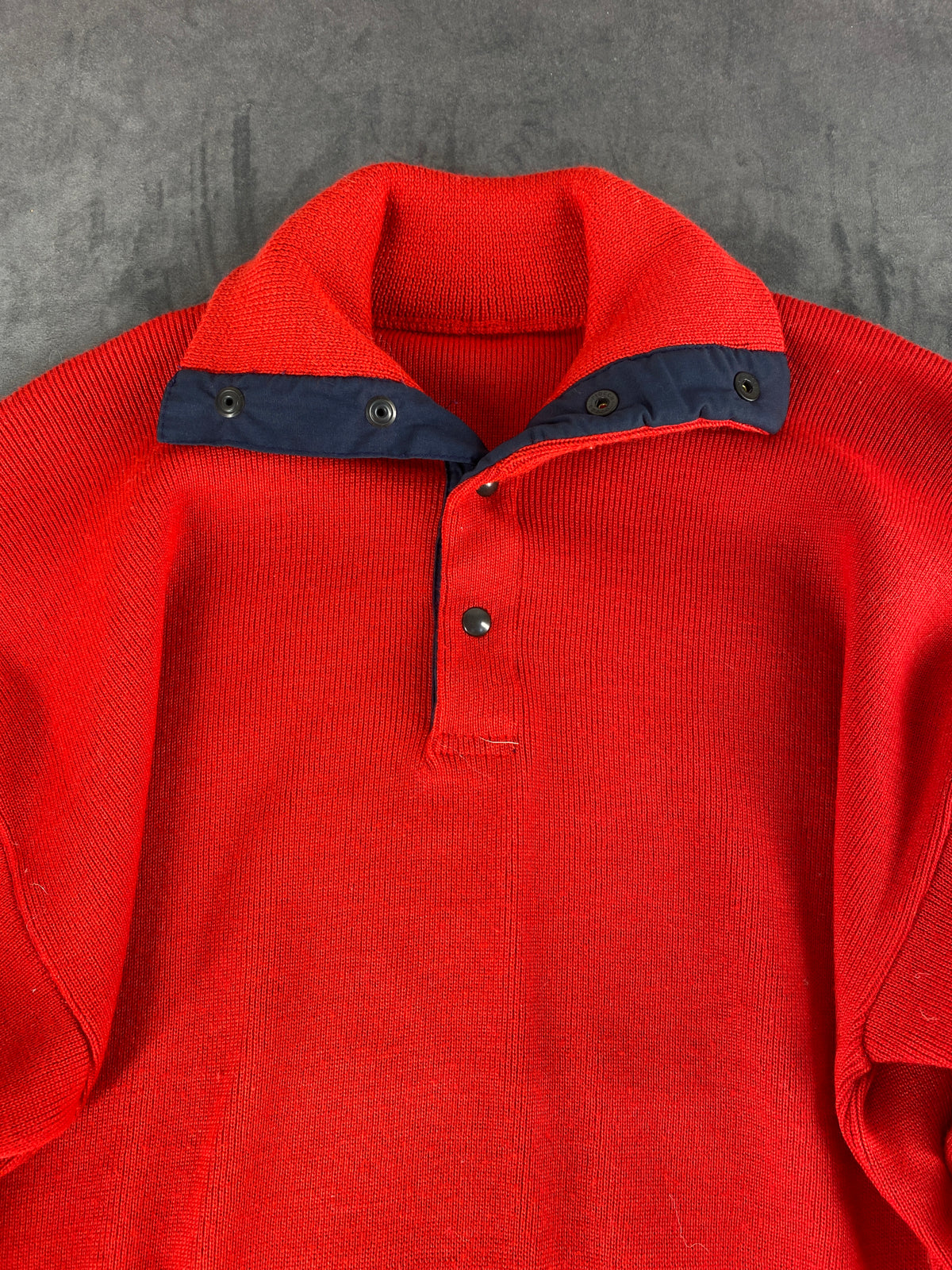 Maglione colletto polo rosso Yamaha vintage – Uomo Taglia L