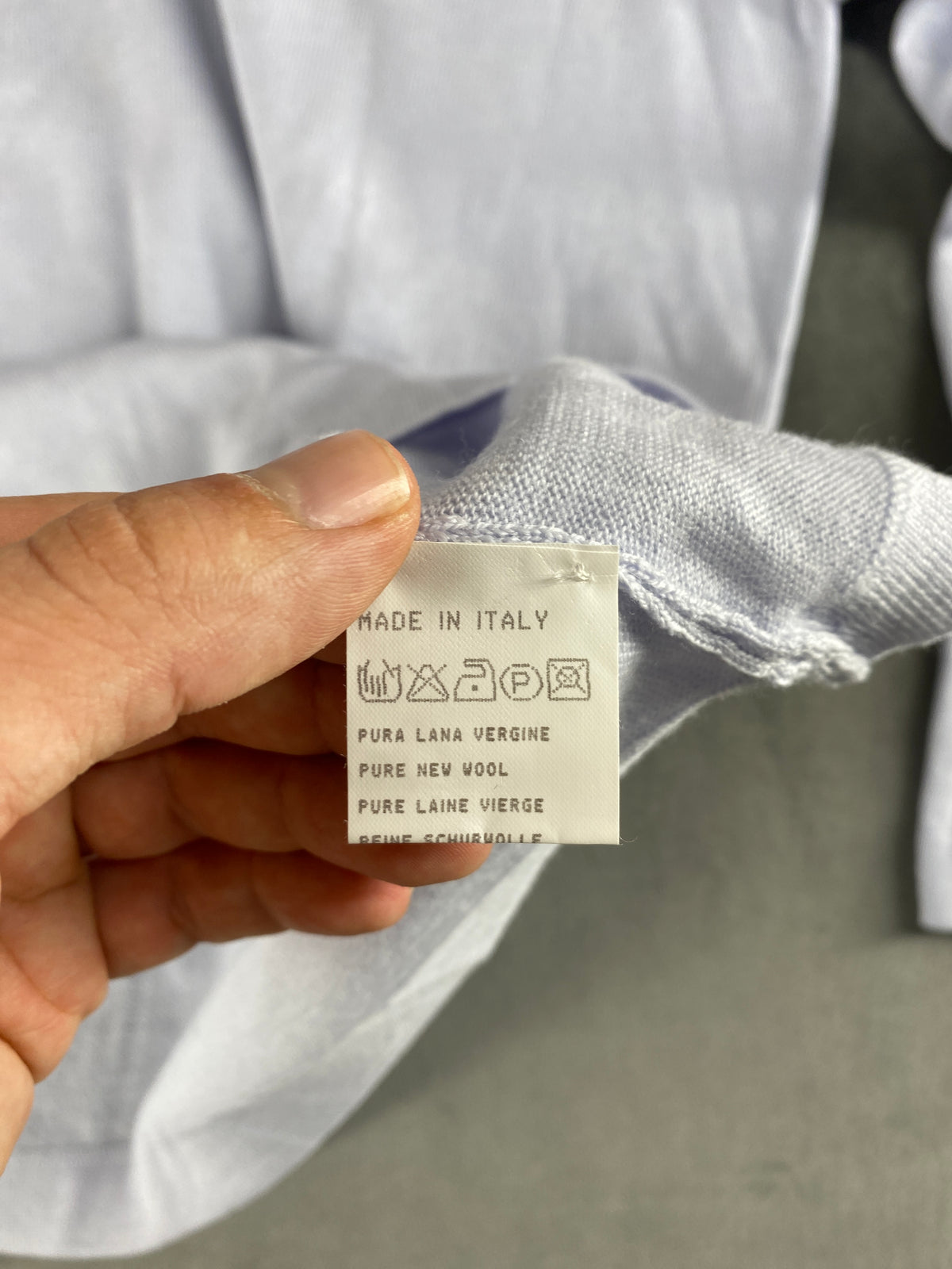 Maglione girocollo pura lana Paola Corbino lilla vintage – Donna Taglia XL