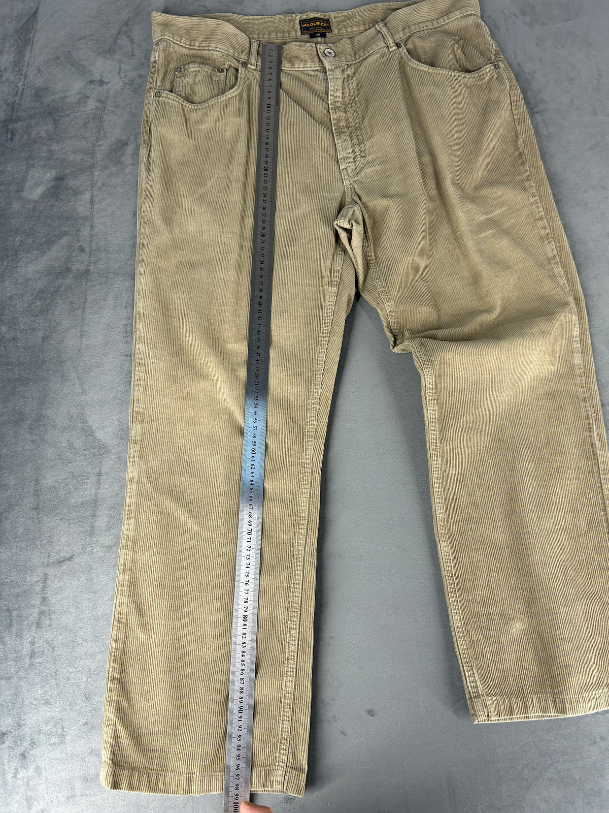 Pantaloni velluto a coste Woolrich beige – Uomo Taglia L (IT 40)