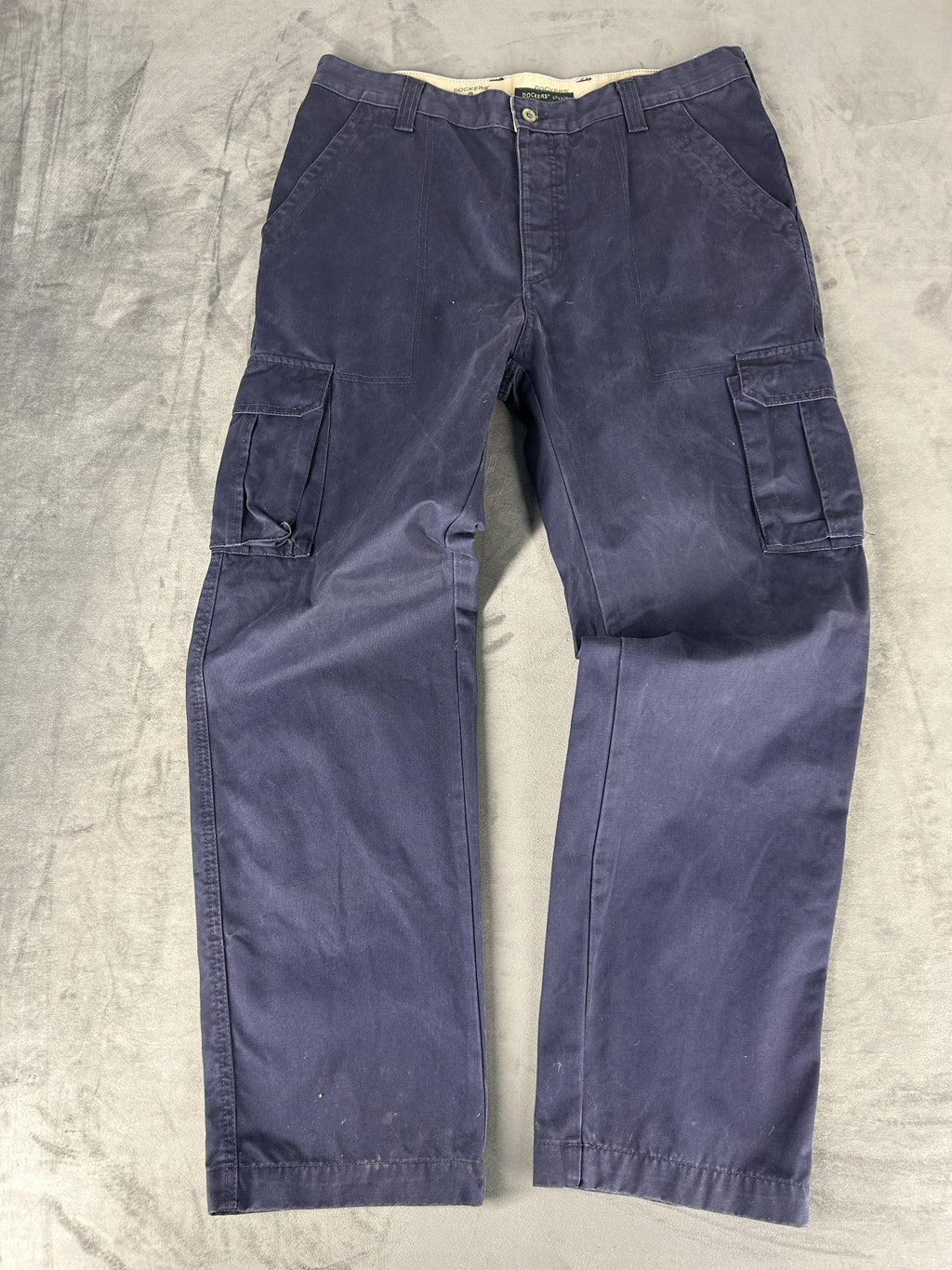 Pantaloni chino Dockers blu navy – Uomo Taglia XXL (W38 L32)