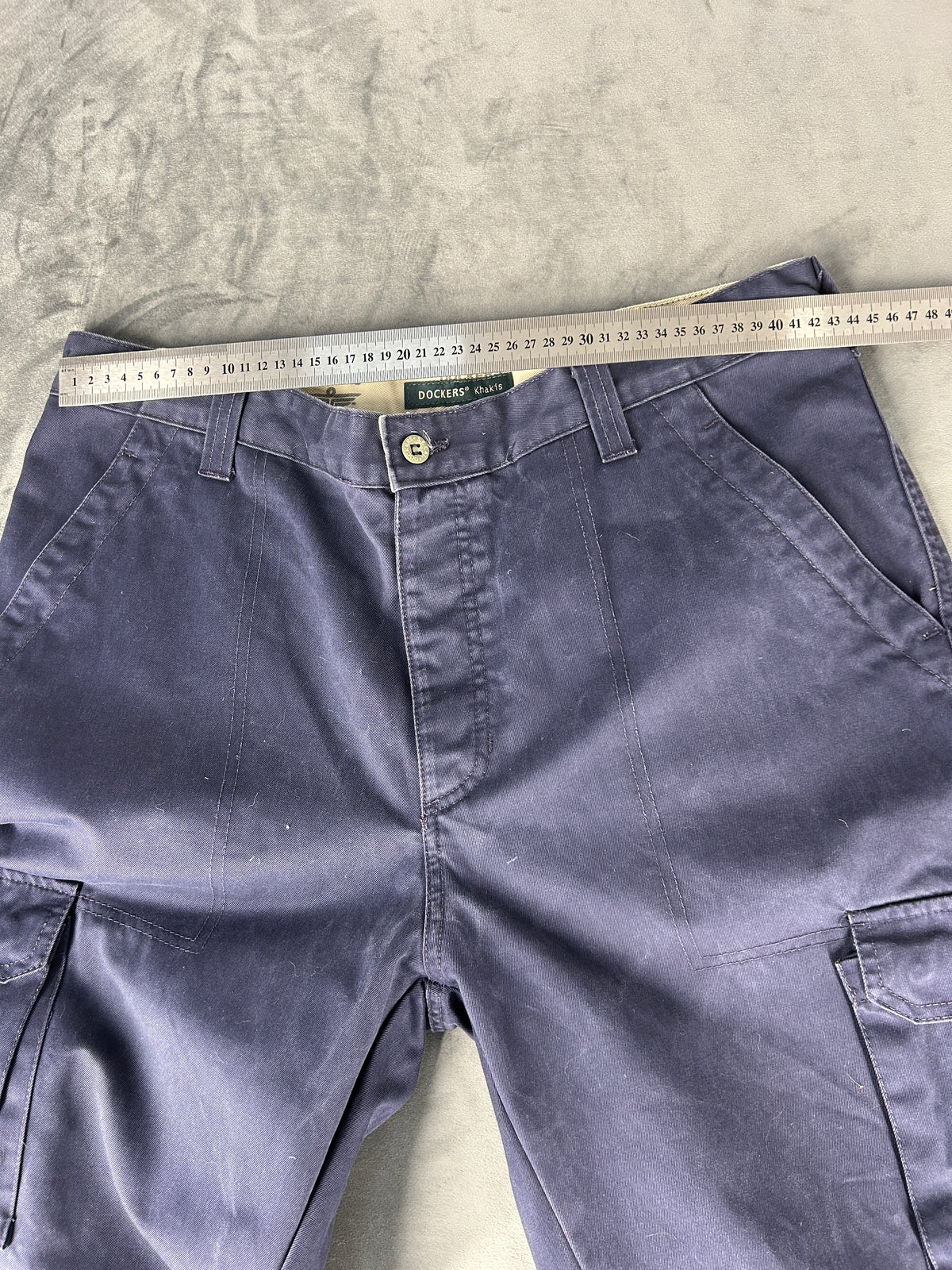 Pantaloni chino Dockers blu navy – Uomo Taglia XXL (W38 L32)