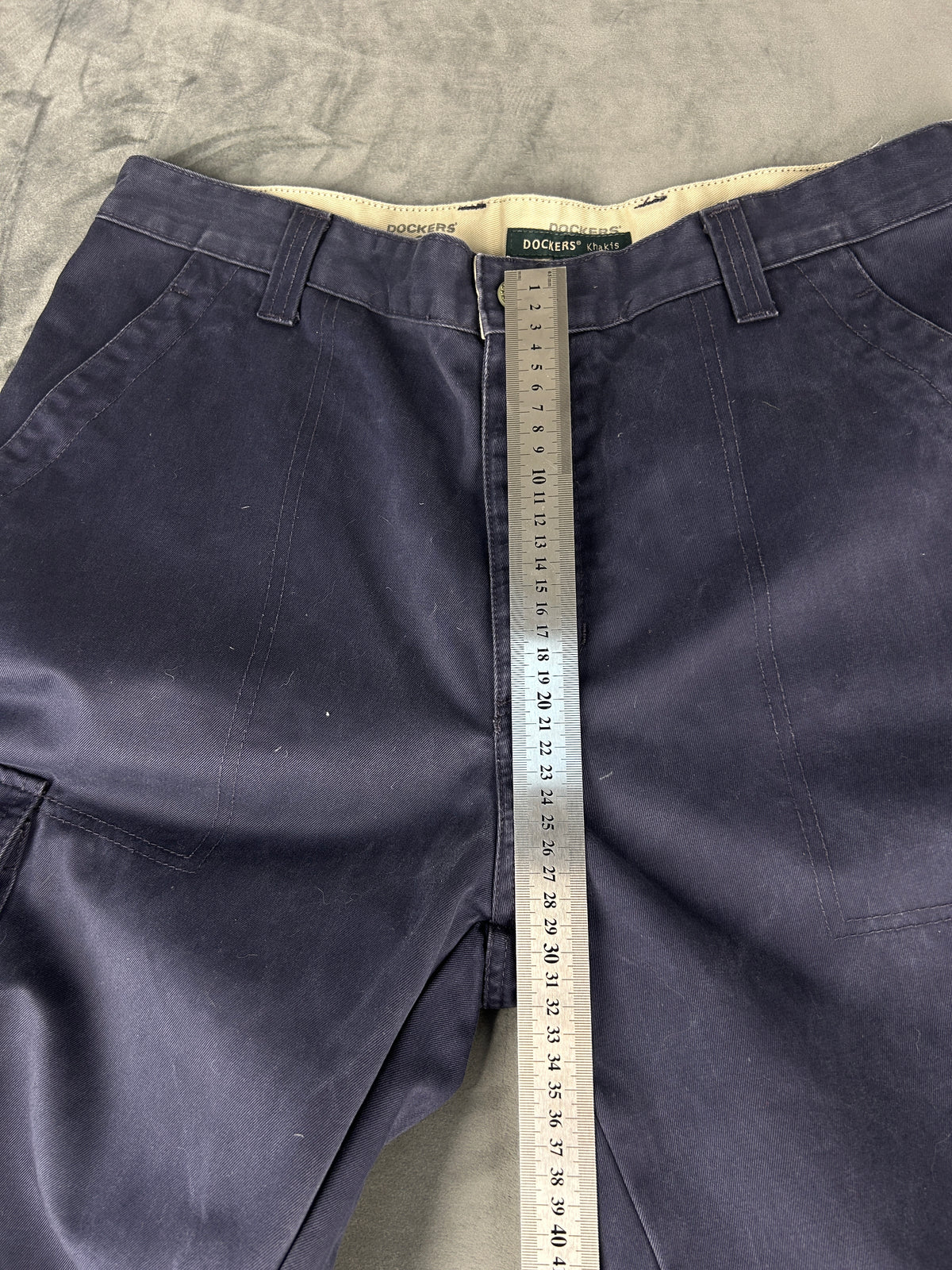 Pantaloni chino Dockers blu navy – Uomo Taglia XXL (W38 L32)