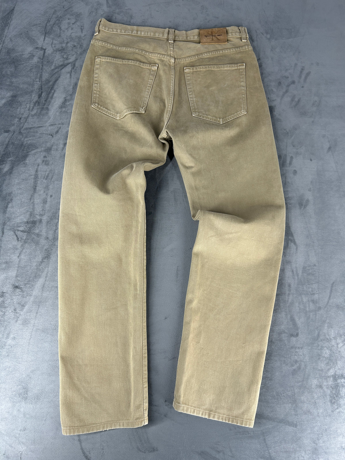 Pantaloni Calvin Klein Jeans beige – Uomo Taglia XL (W34 L34)