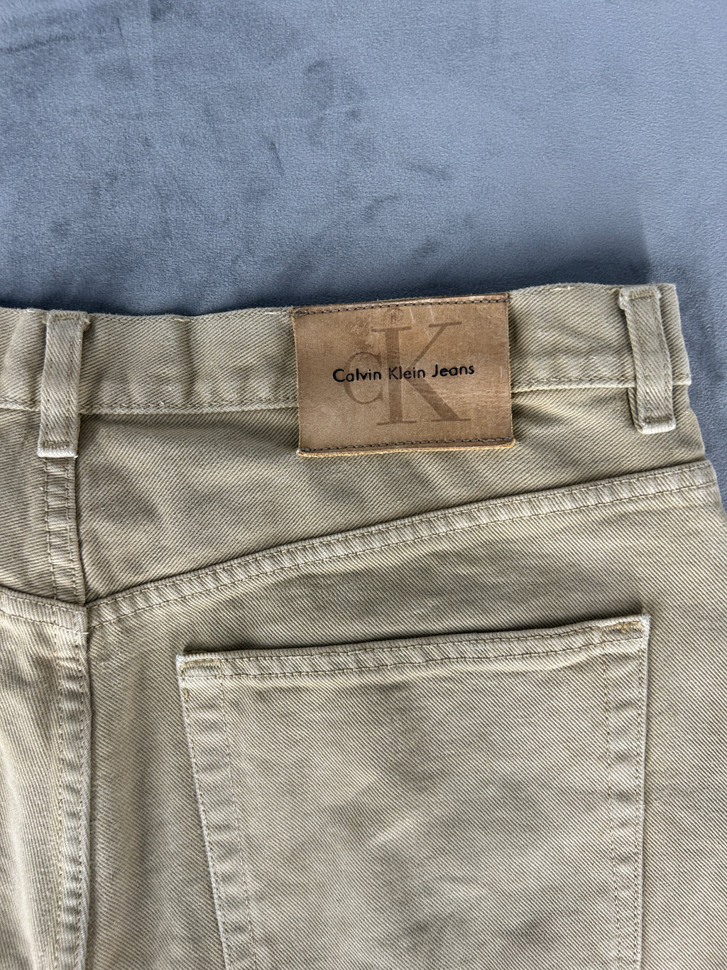 Pantaloni Calvin Klein Jeans beige – Uomo Taglia XL (W34 L34)