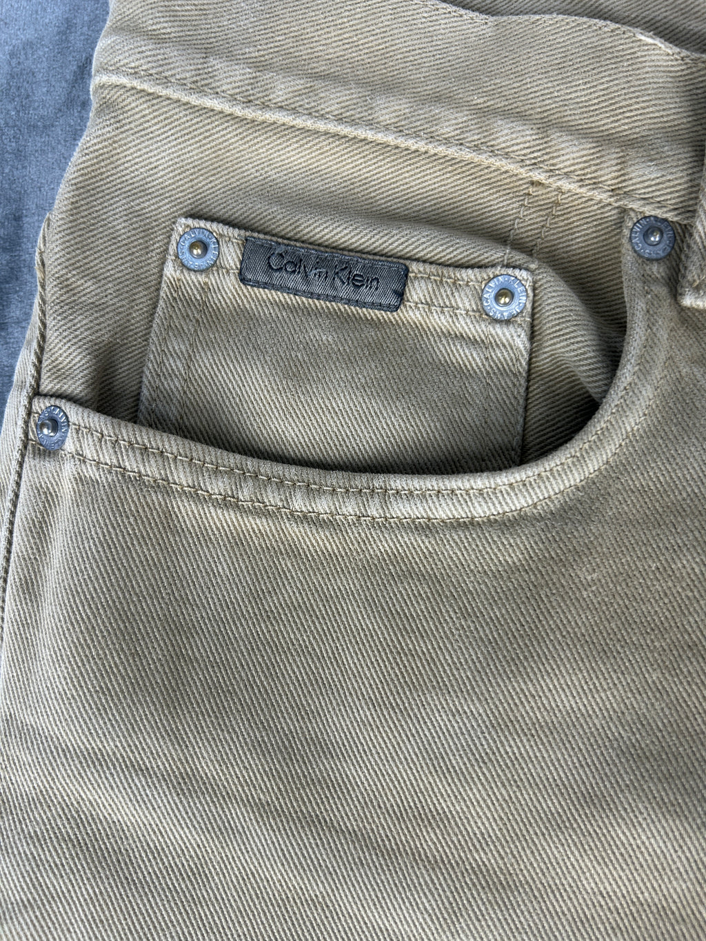 Pantaloni Calvin Klein Jeans beige – Uomo Taglia XL (W34 L34)