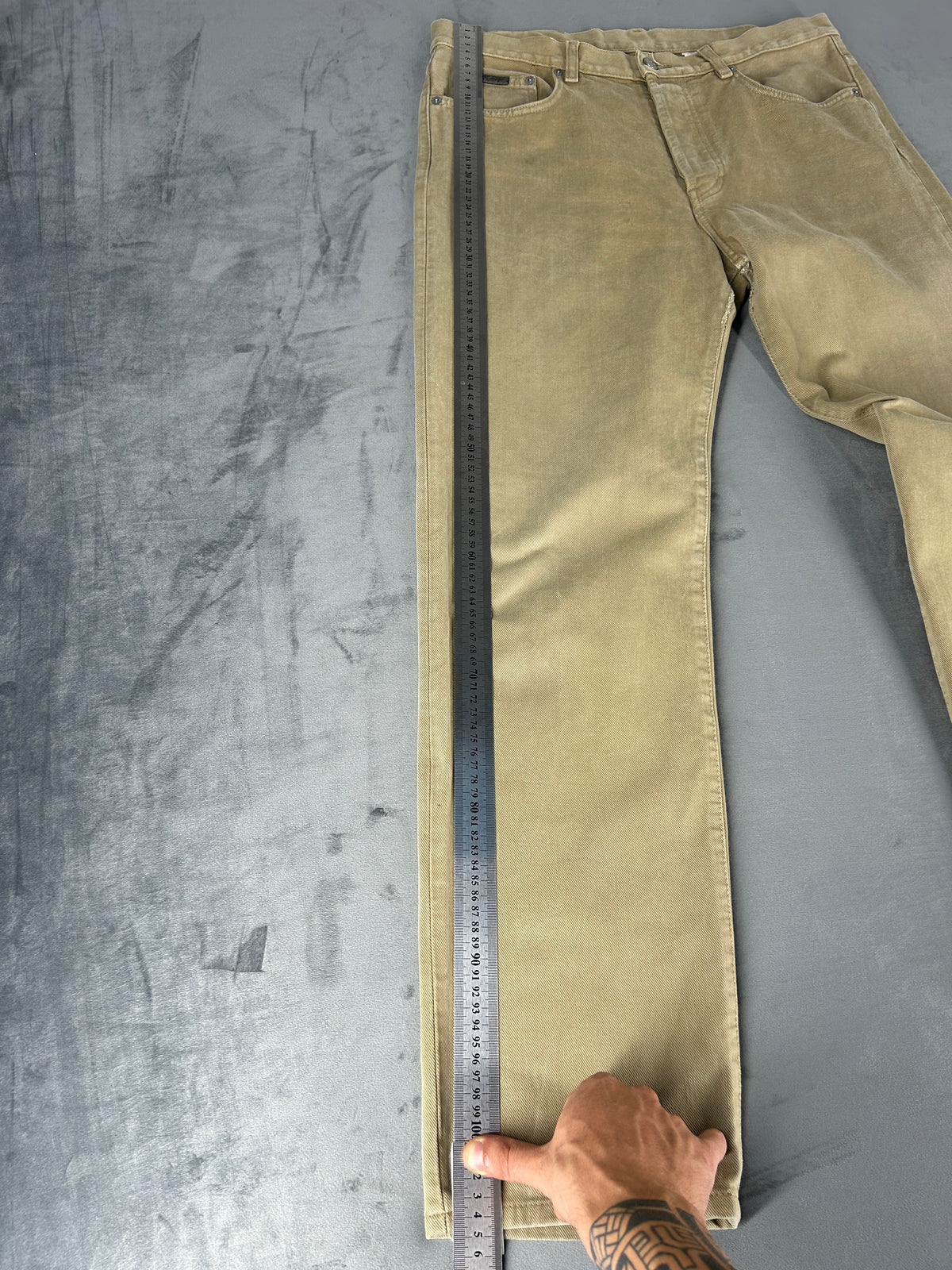 Pantaloni Calvin Klein Jeans beige – Uomo Taglia XL (W34 L34)