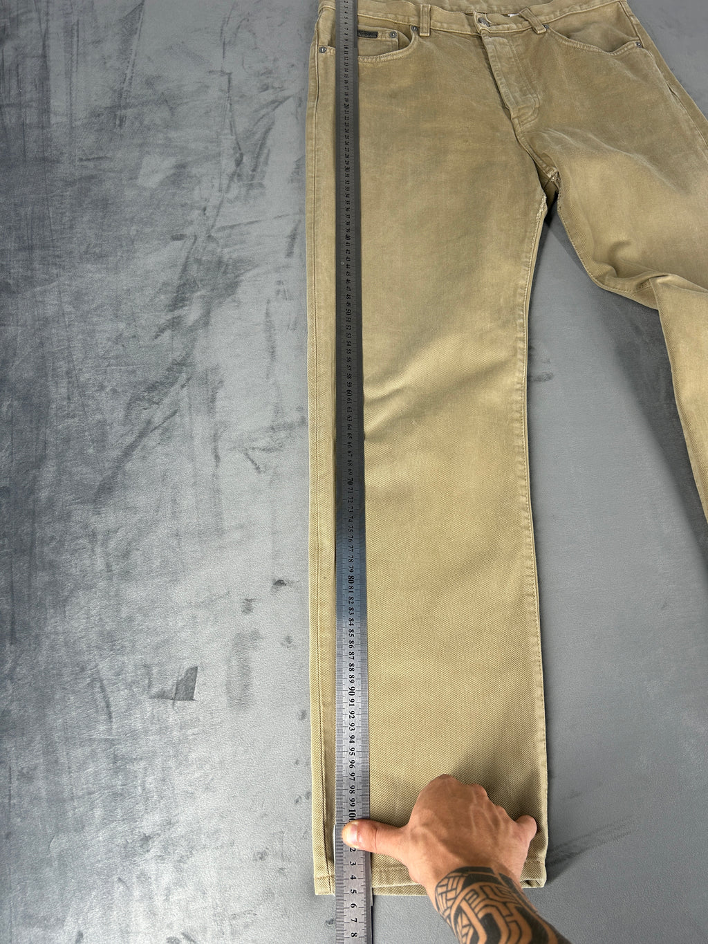Pantaloni Calvin Klein Jeans beige – Uomo Taglia XL (W34 L34)