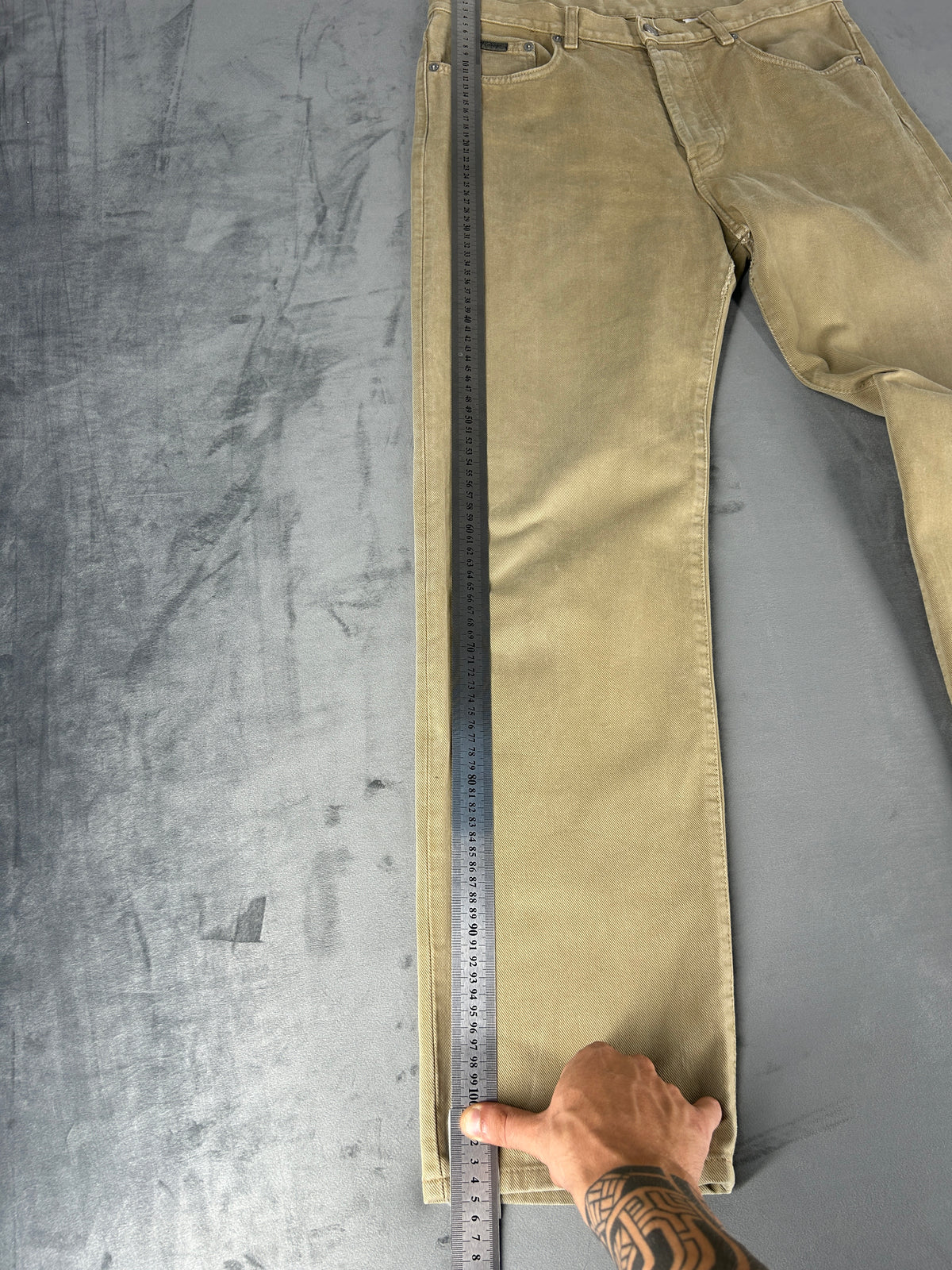 Pantaloni Calvin Klein Jeans beige – Uomo Taglia XL (W34 L34)
