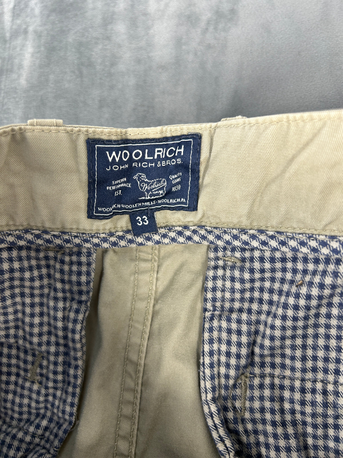 Pantaloni chino Woolrich beige – Uomo Taglia XL (W33)