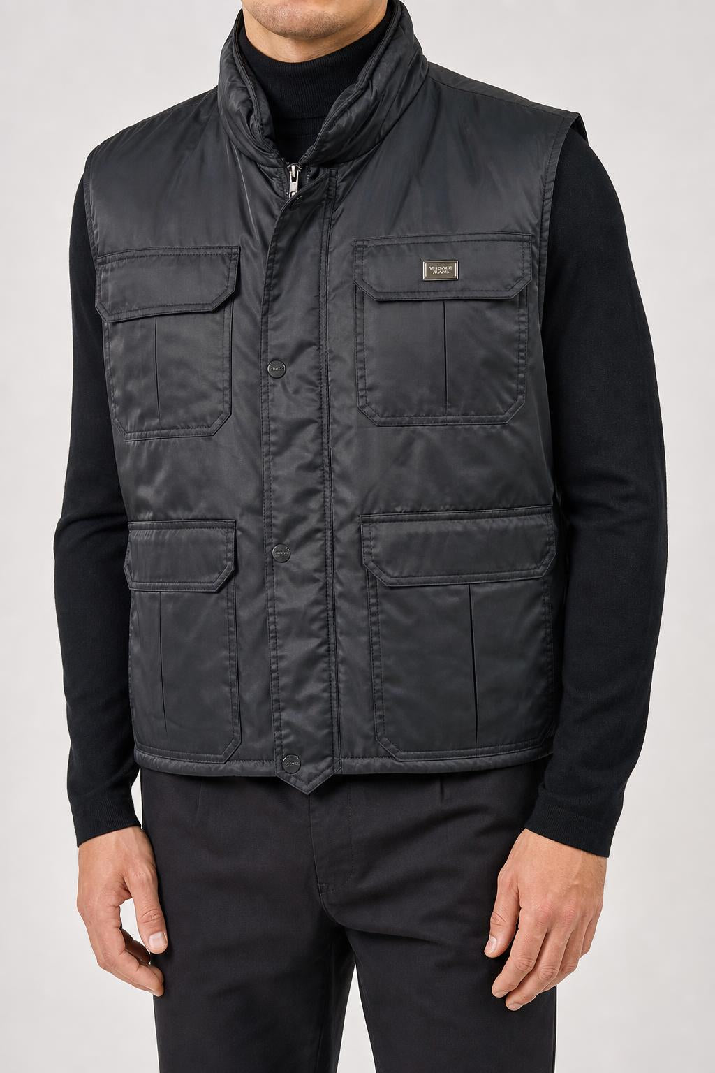 Gilet smanicato imbottito Gianfranco Ferré nero – Uomo Taglia L