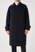Cappotto lungo Gianfranco Ferré blu navy in lana – Uomo Taglia L (IT 48)