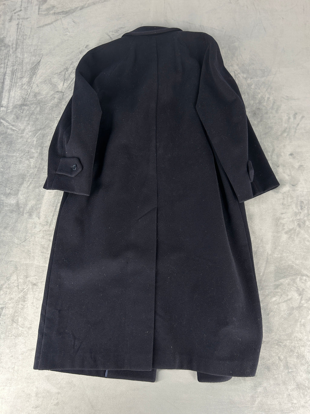 Cappotto lungo Gianfranco Ferré blu navy in lana – Uomo Taglia L (IT 48)