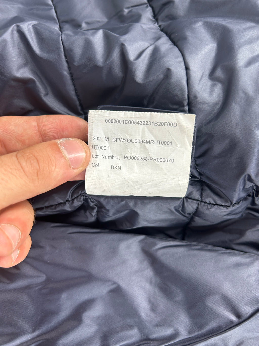 Giubbotto imbottito Woolrich grigio scuro con cappuccio – Uomo Taglia L
