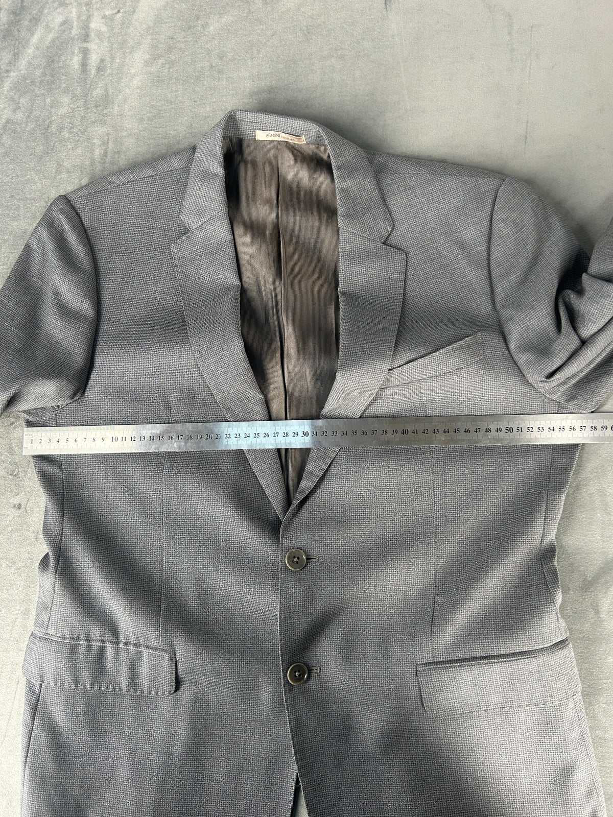 Blazer Armani Collezioni grigio in lana – Uomo Taglia L