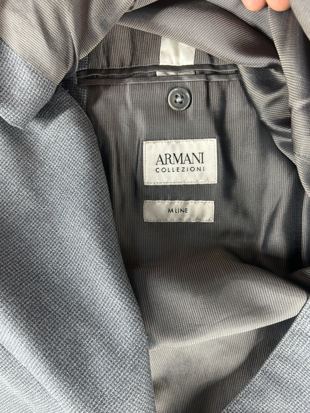 Blazer Armani Collezioni grigio in lana – Uomo Taglia L