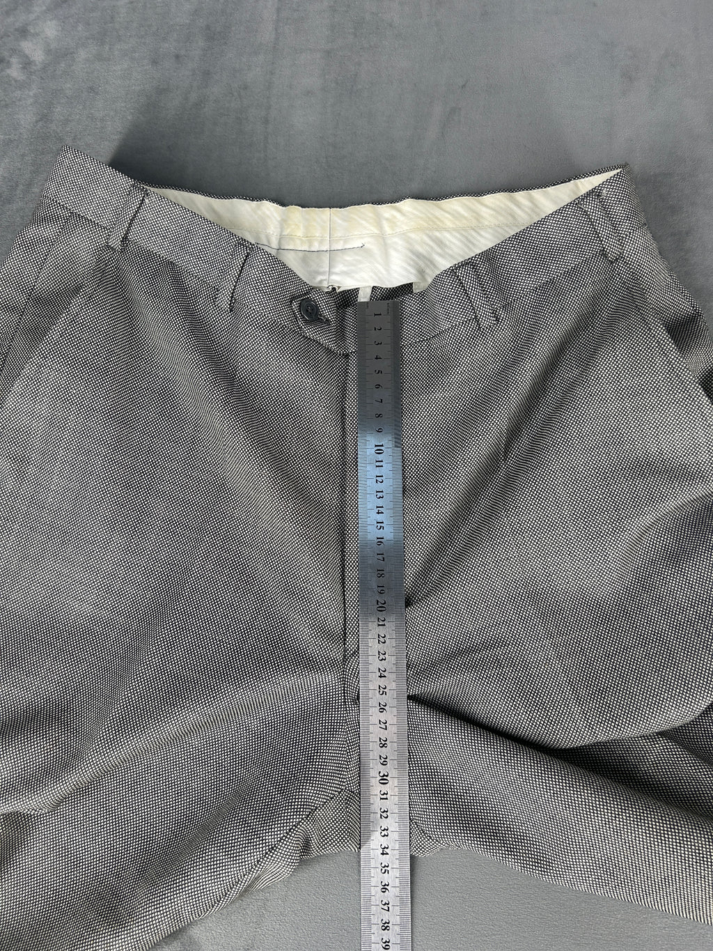 Abito completo Aquascutum grigio in lana – Uomo Taglia L
